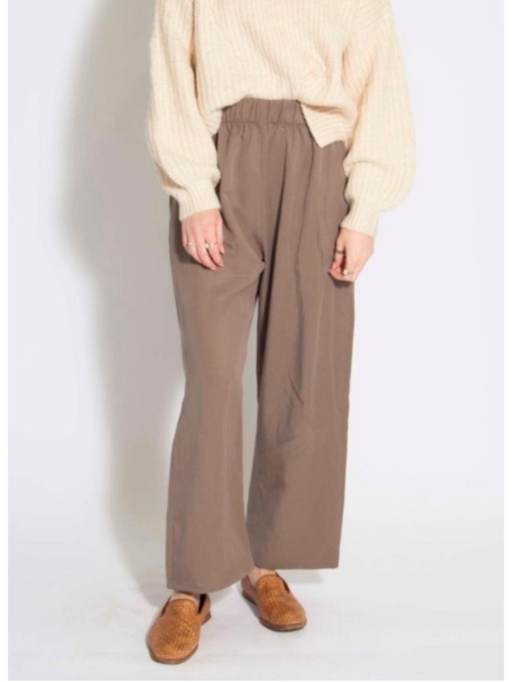 Hackwith Design House Linen Easy Wide-Leg Pant Size 3 (22-24)